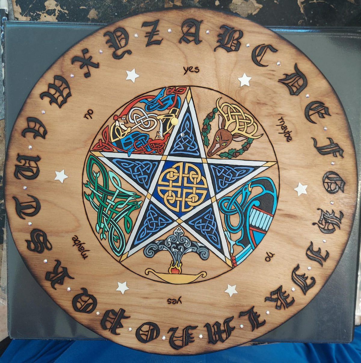 Celtic Star Pendulum Wooden Board DB56