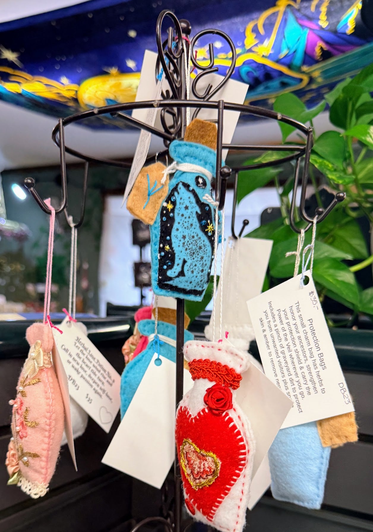 Love Potion #9 or Protection Felt Potion Bottles DB23