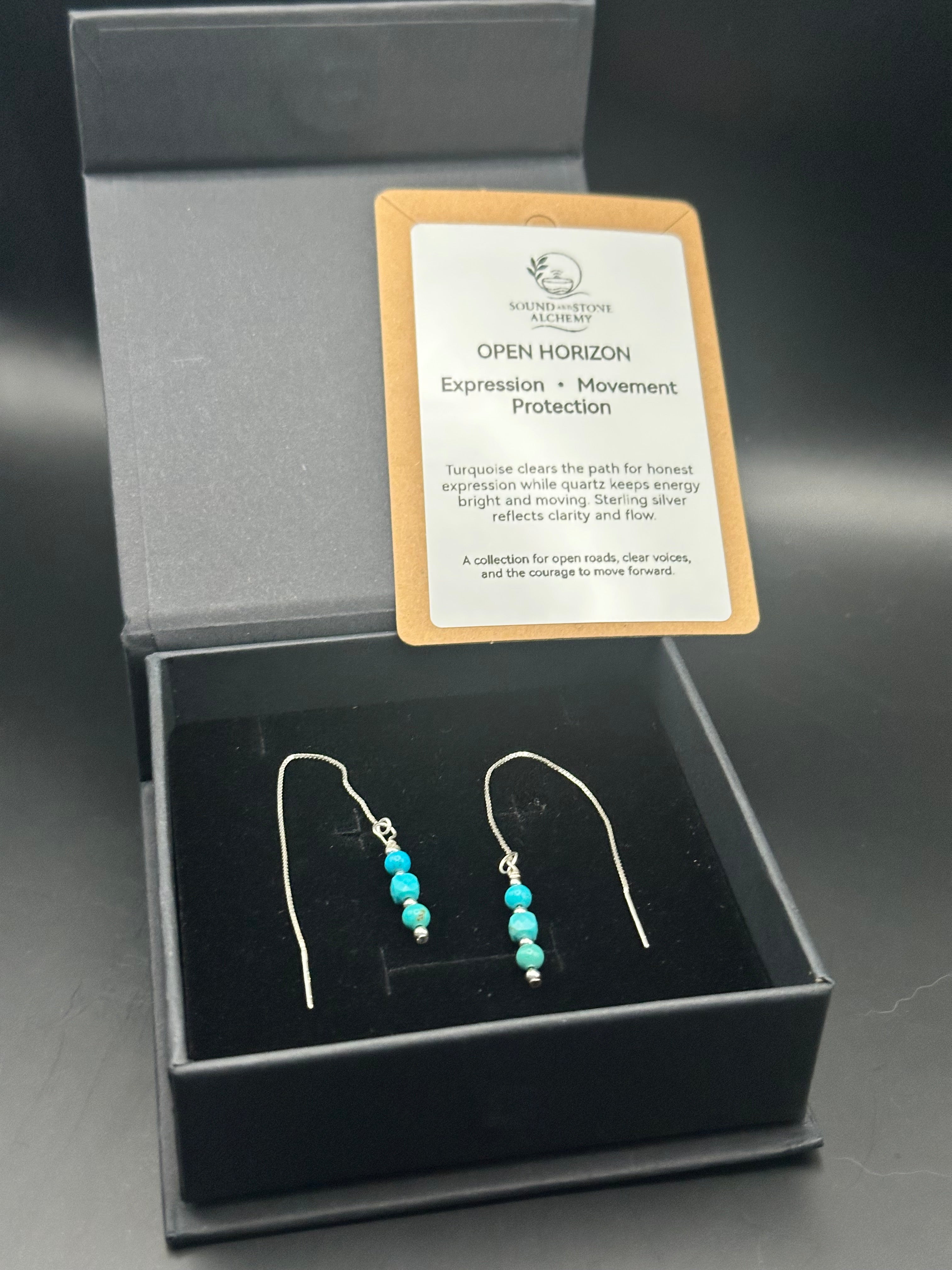 Open Horizon Threaded Earrings SSA72