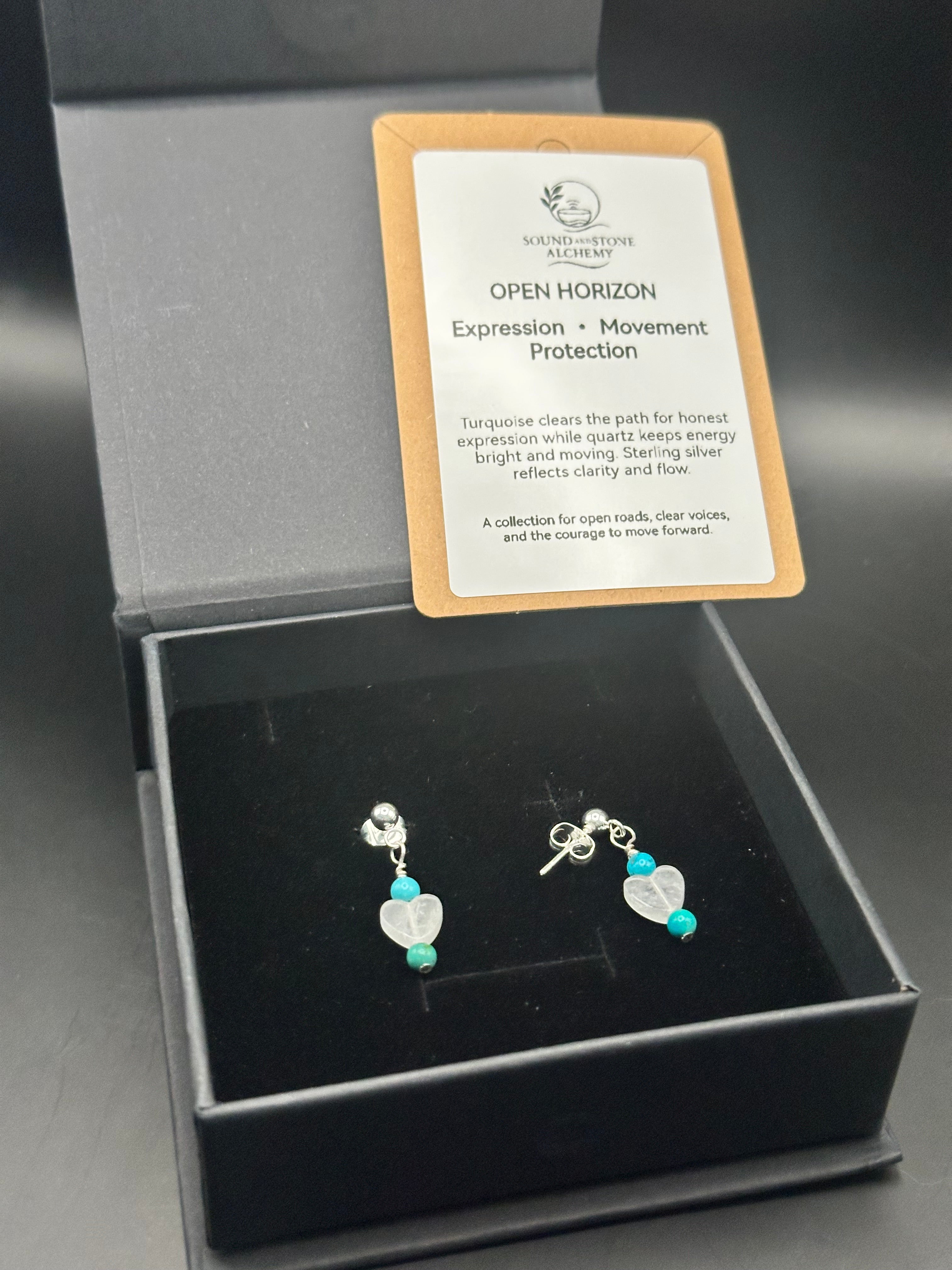 Open Horizon Heart Earrings SSA75