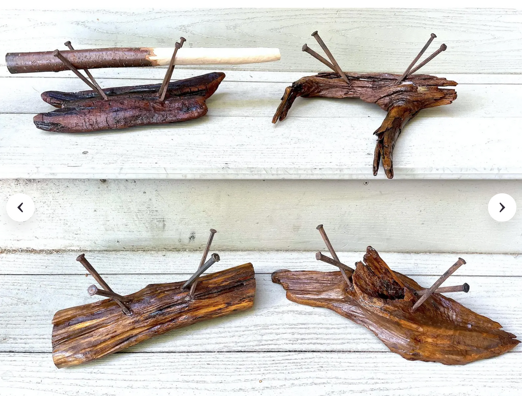 Ghostwood Iron Wand Stand with Antique Iron Nails RC278