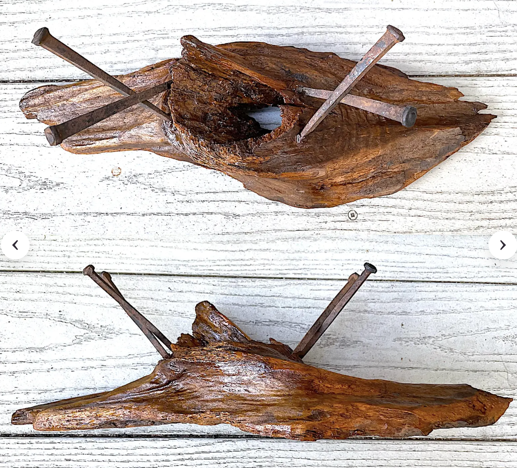 Ghostwood Iron Wand Stand with Antique Iron Nails RC278