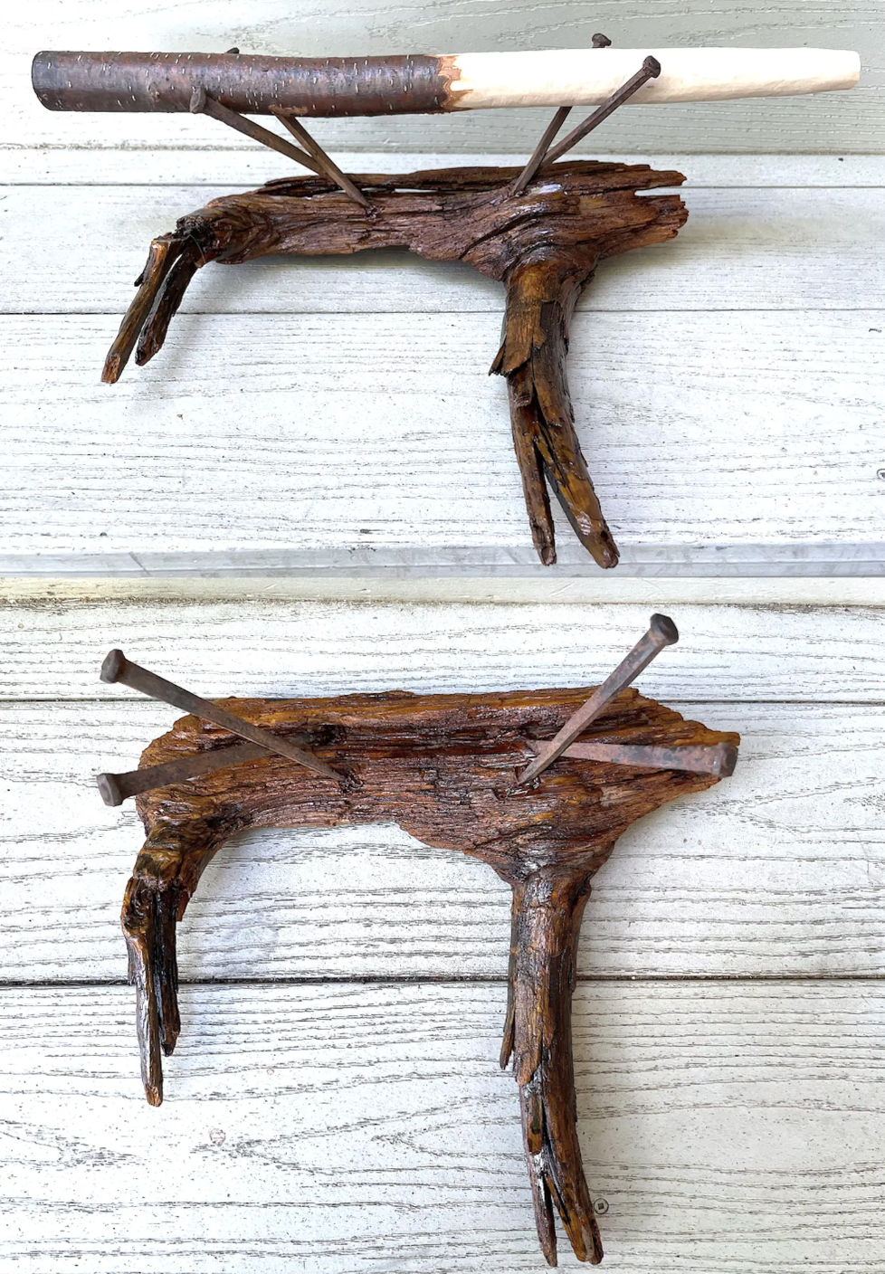 Ghostwood Iron Wand Stand with Antique Iron Nails RC278