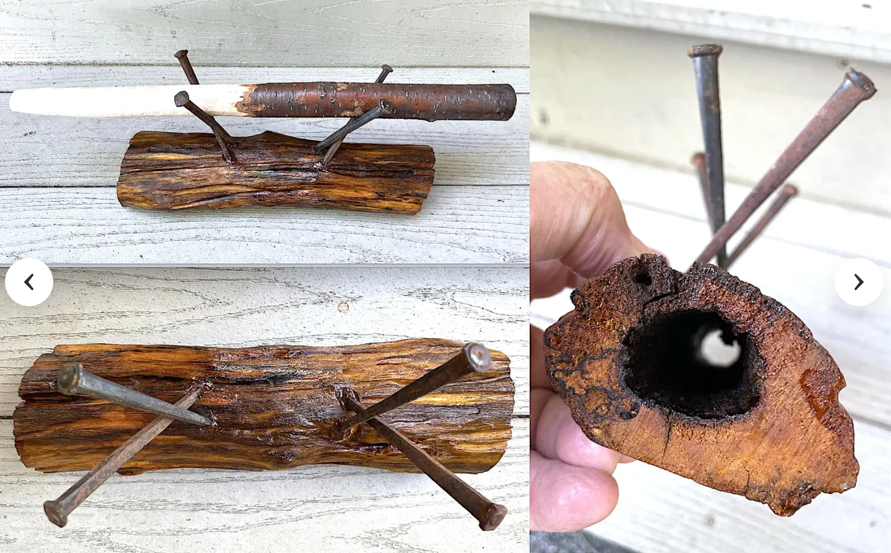 Ghostwood Iron Wand Stand with Antique Iron Nails RC278
