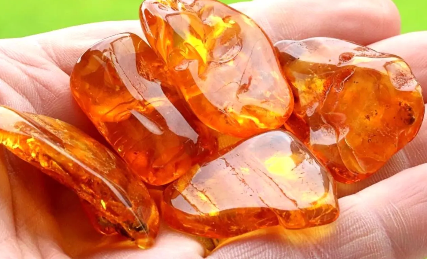 Certified All Natural Baltic Amber Tumble Piece with Inclusions RC297