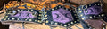 Moon Phase Purple Double Layer Leather Handcrafted Belt OM02