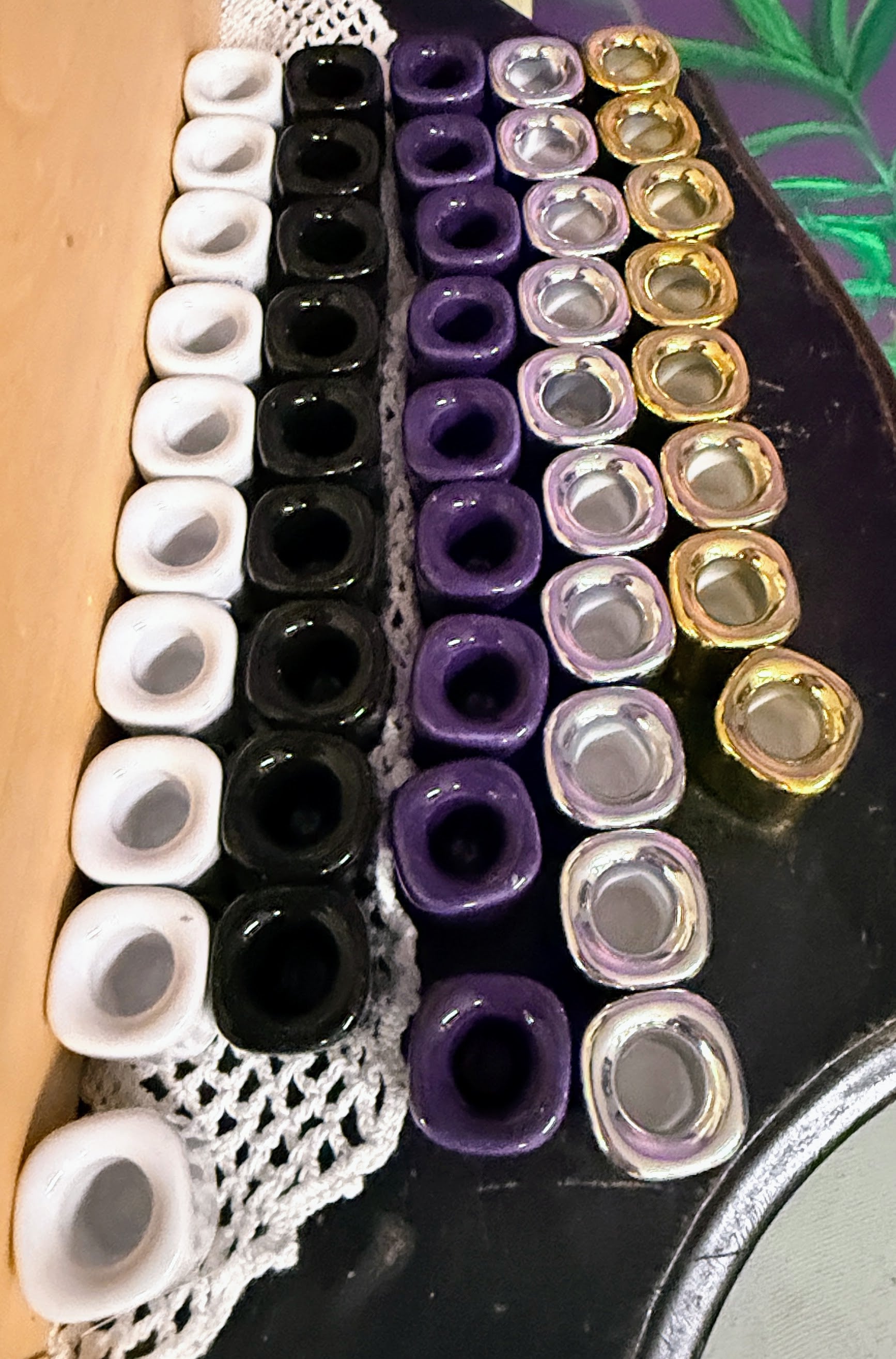 Black or Purple Chime Candle Holder