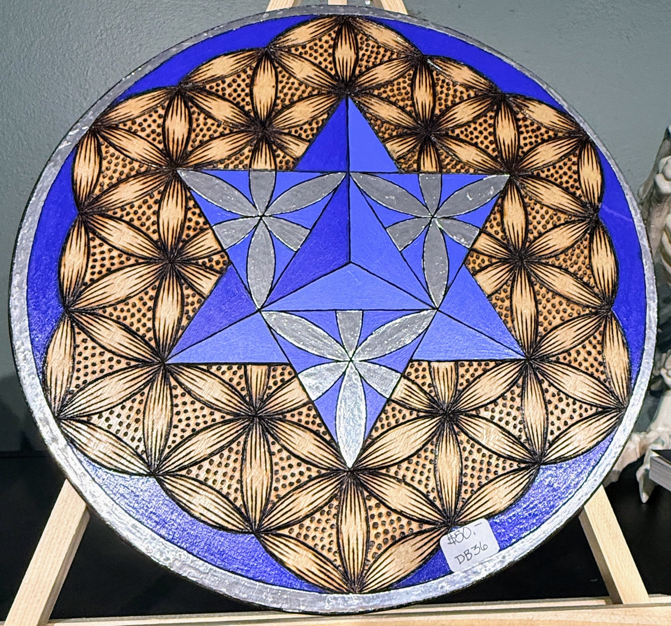 Wooden Crystal Grid DB36