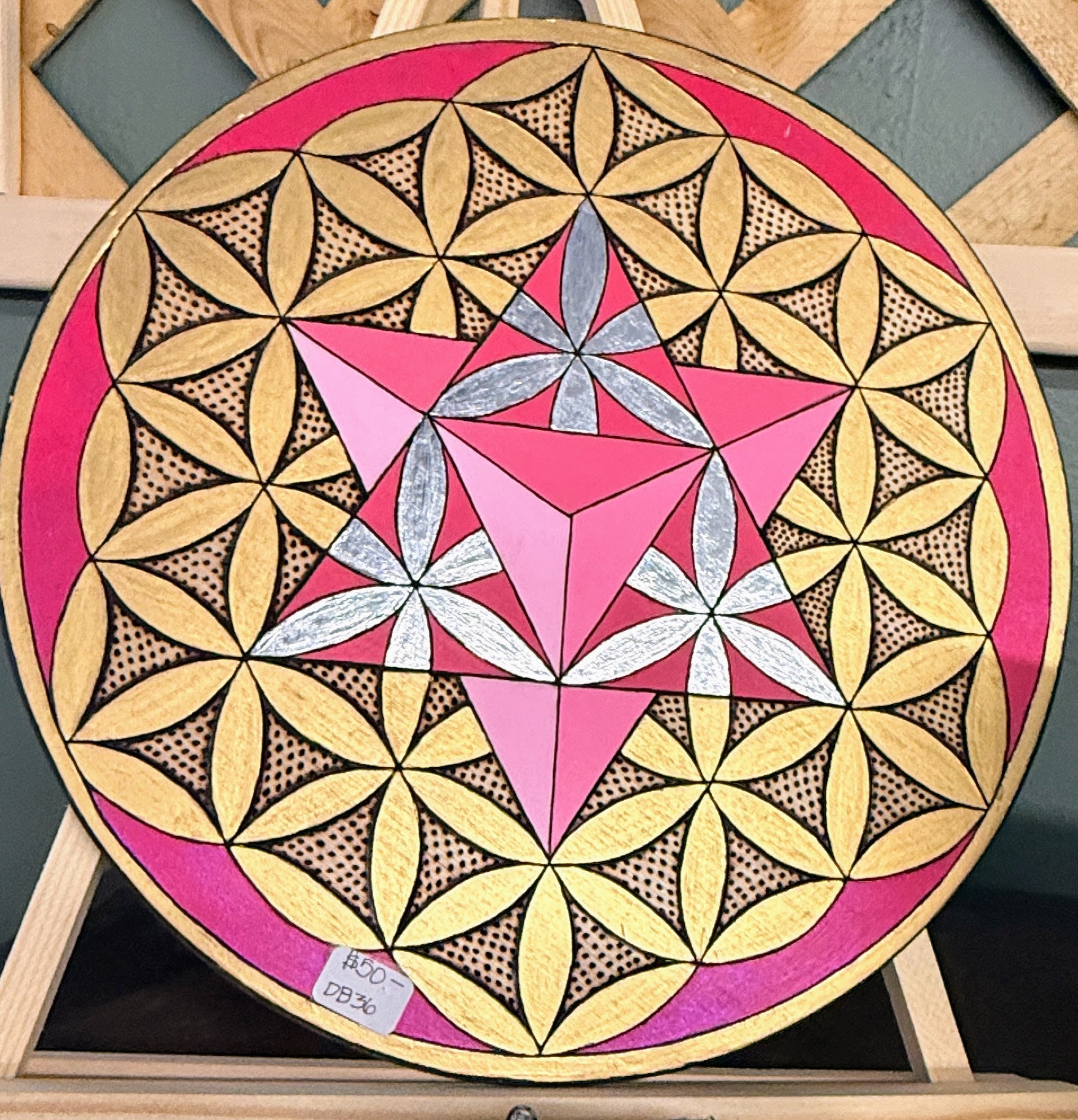 Wooden Crystal Grid DB36
