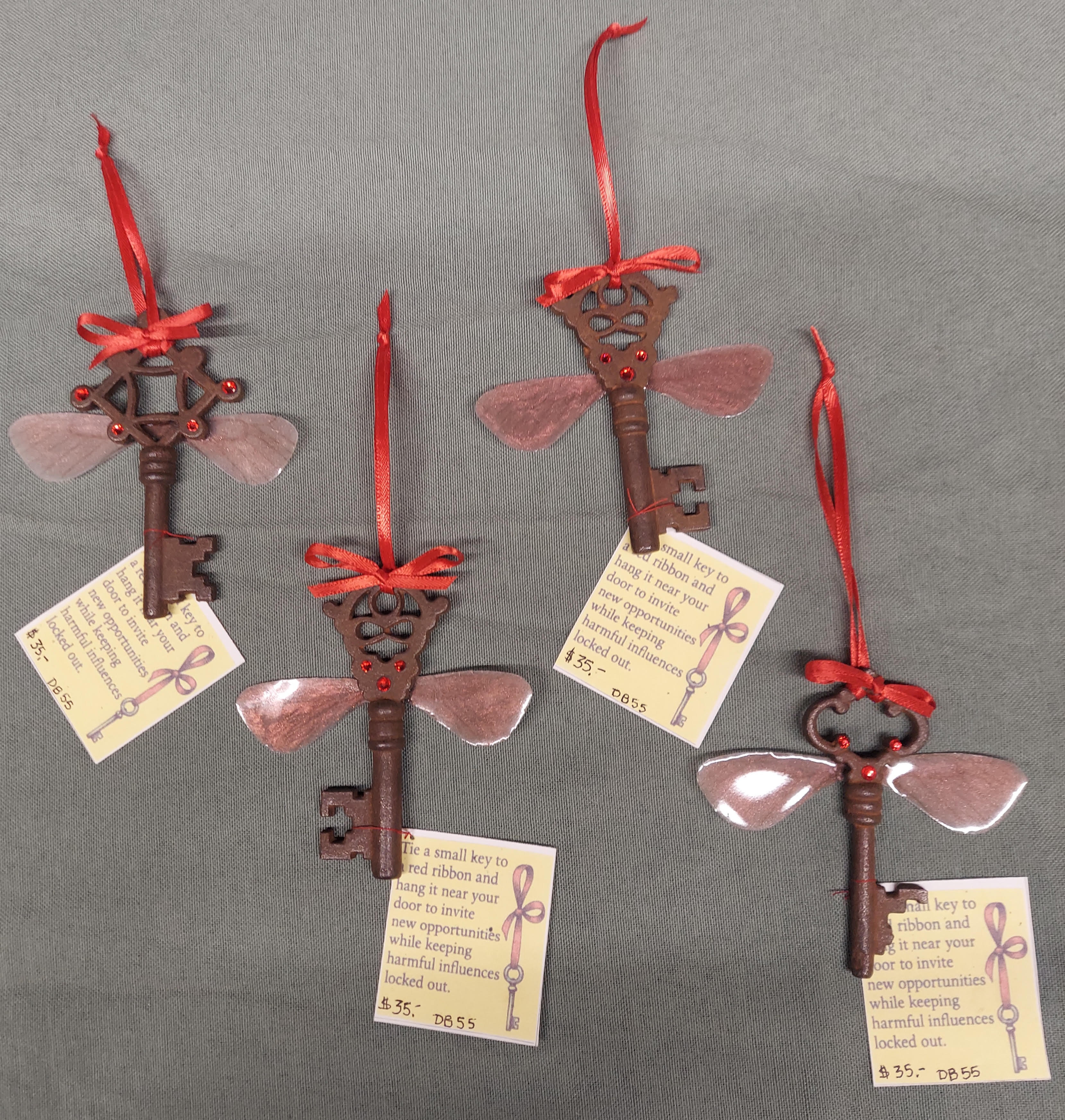 Magickal Key with Red Ribbon DB55