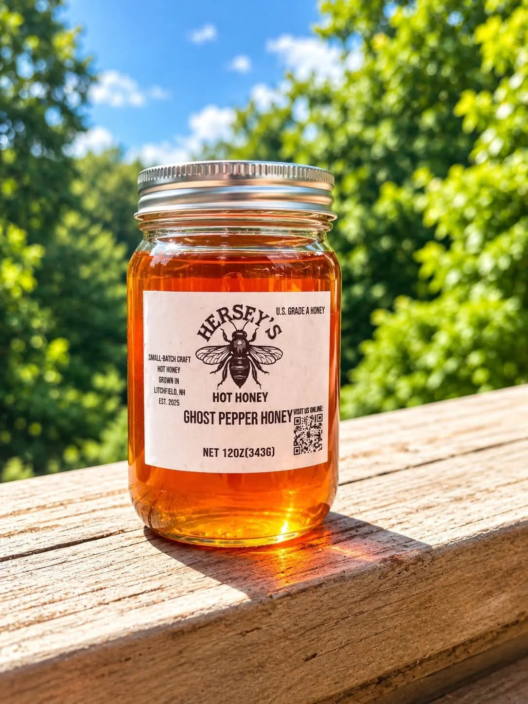 Moon Kissed Manifestation Hot Honey Jar by Herseys RC324
