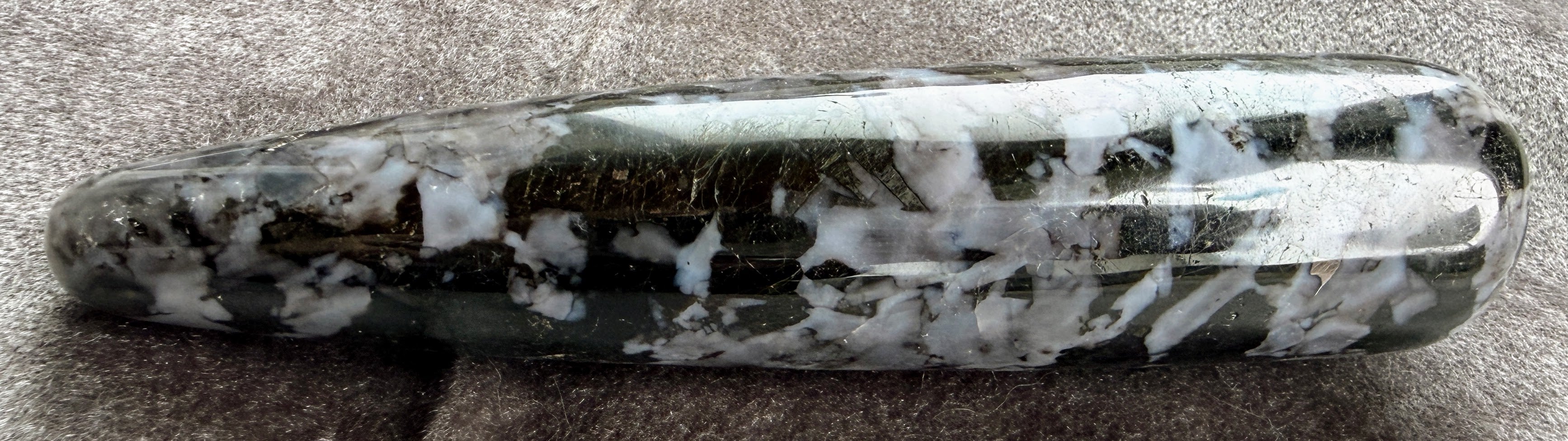 Indigo Gabbro Merlinite Massage Wand 5.5 Inches SSC320