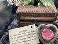 Heart Shaped Tin with Herbs and Heart Shaped Rock Love Spell SSC235