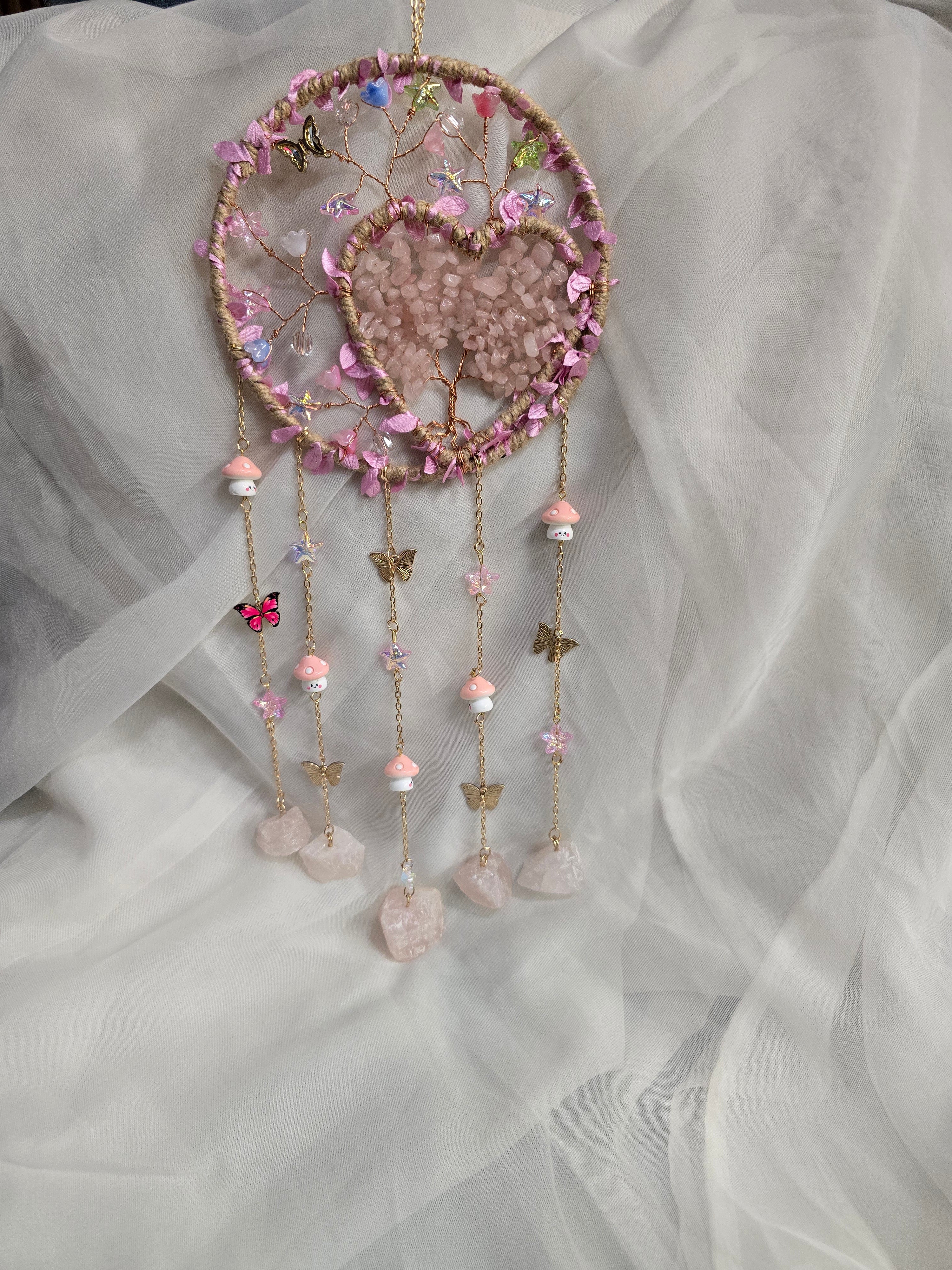 Pink or Purple Jeweled Suncatcher NHP167