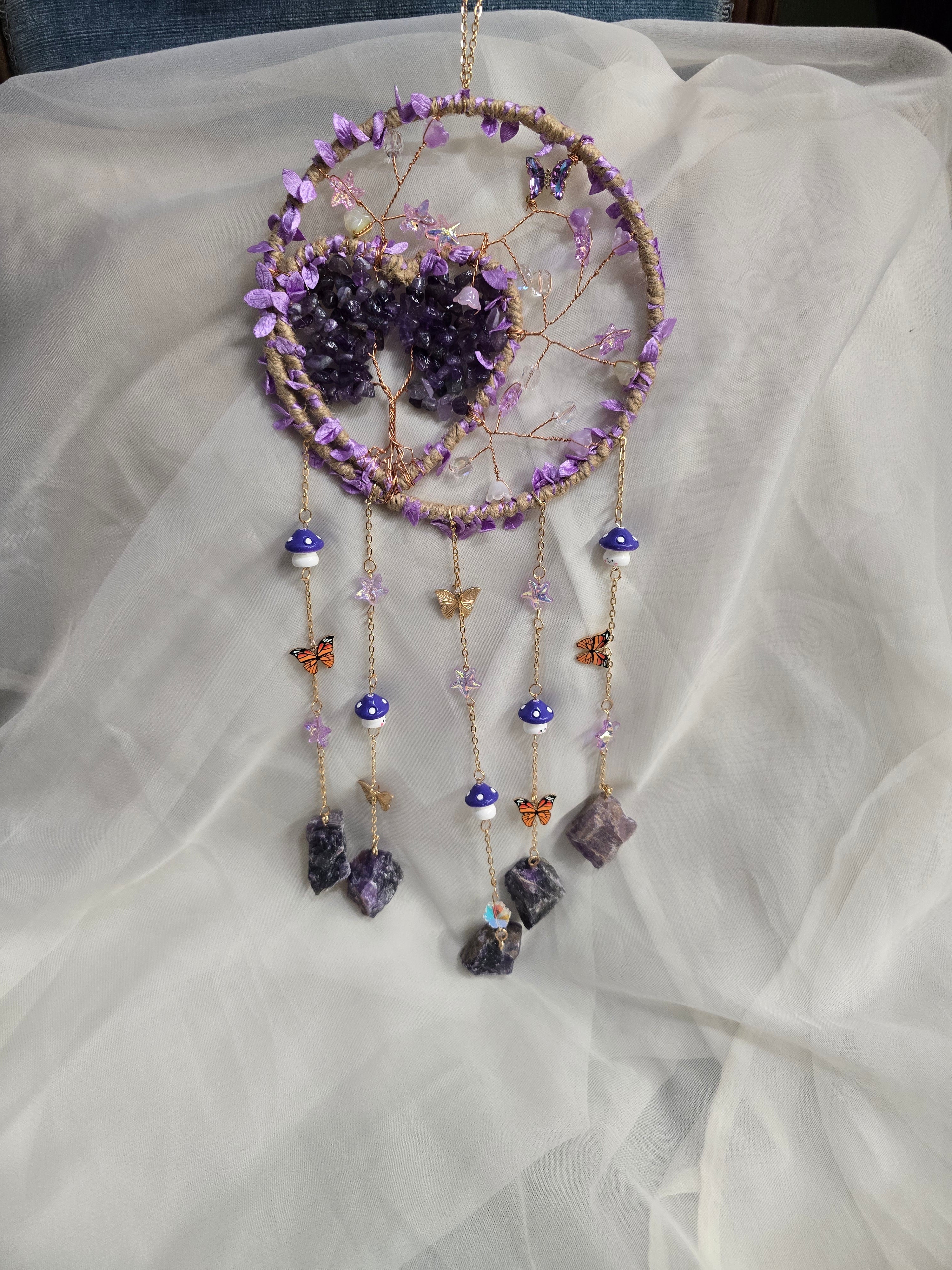 Pink or Purple Jeweled Suncatcher NHP167