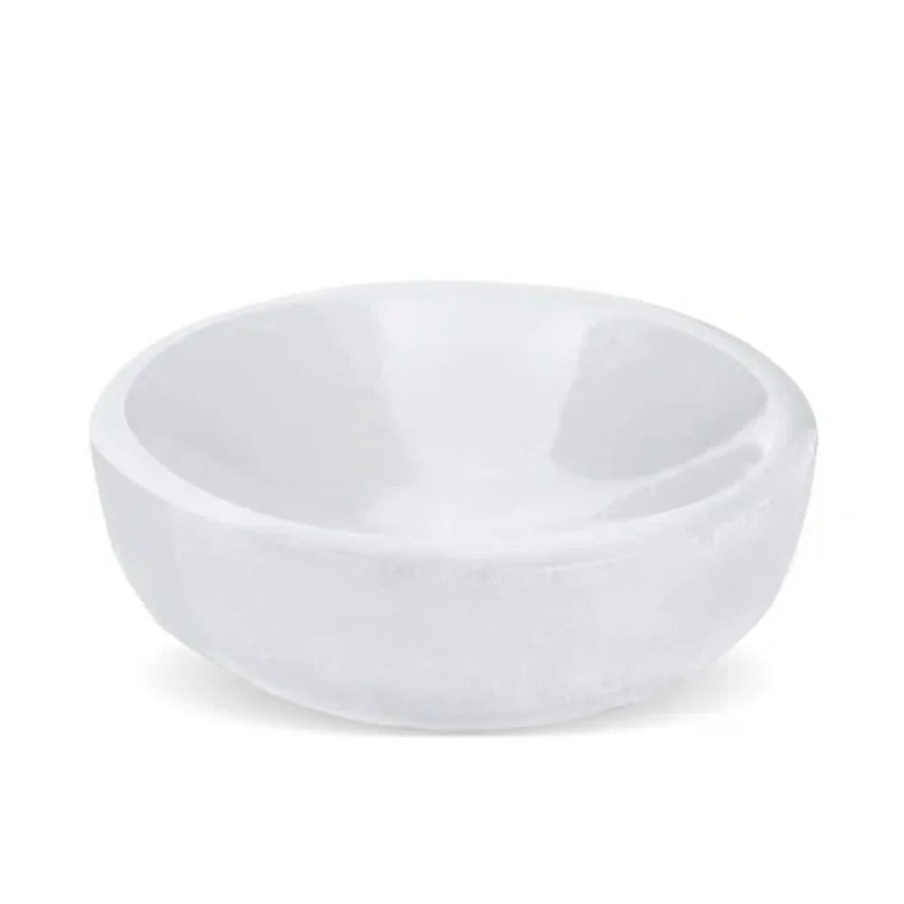 Selenite Offering Bowl Altar Ritual Charging Natural Medium 3-4 Inch Round or Oval RC245