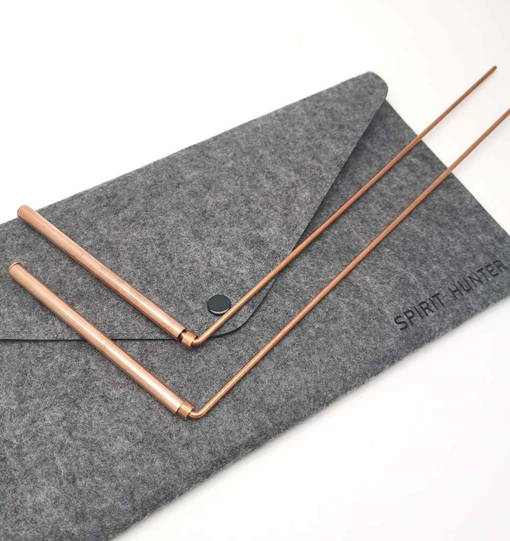 Copper Dowsing Rod Set with Case Spirit Hunter RC247