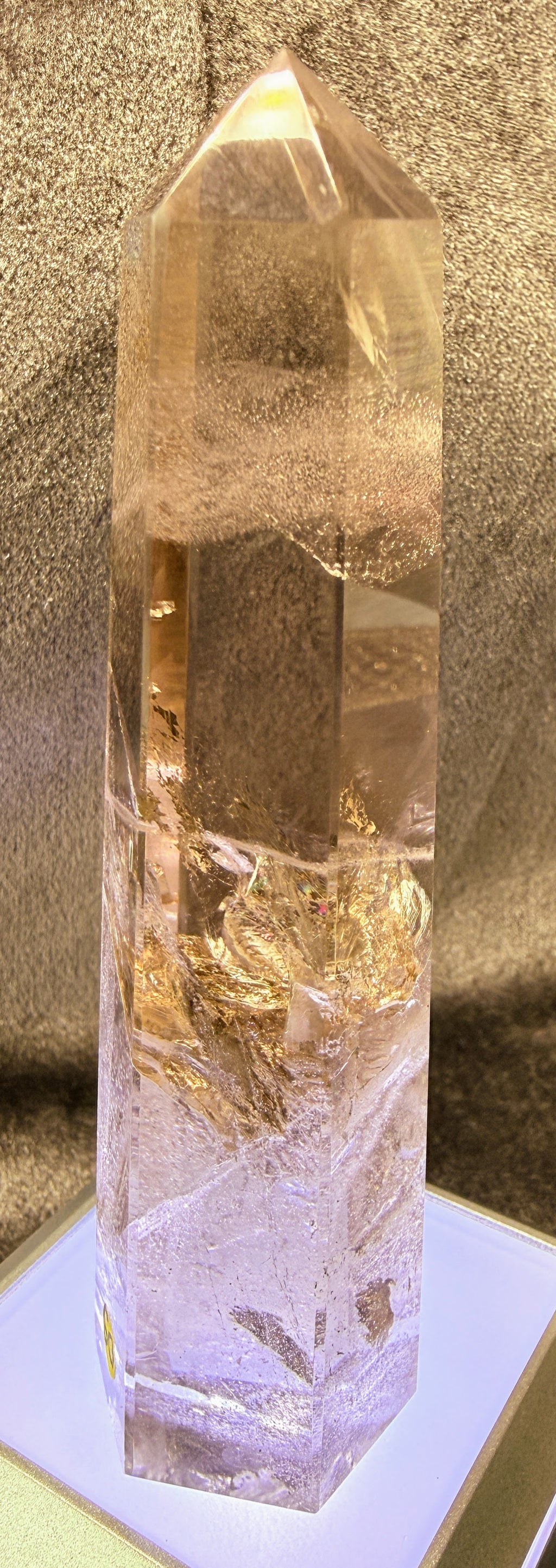 Large Smoky Quartz Tower with Phantom Growth Zoning Brazil RC264