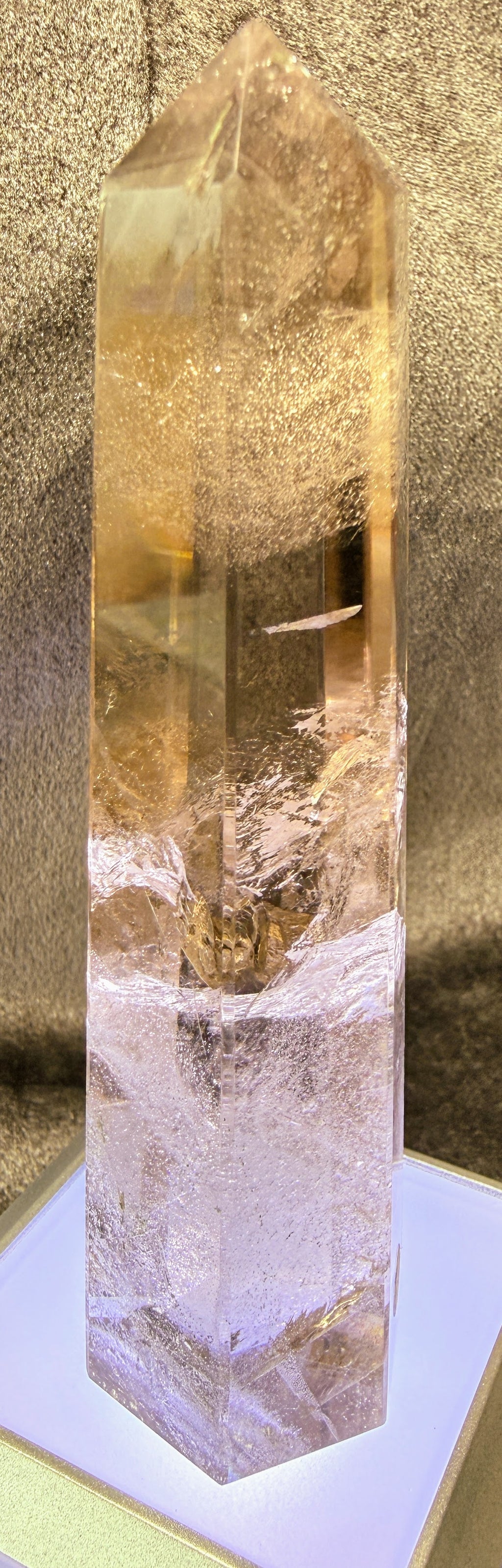 Large Smoky Quartz Tower with Phantom Growth Zoning Brazil RC264