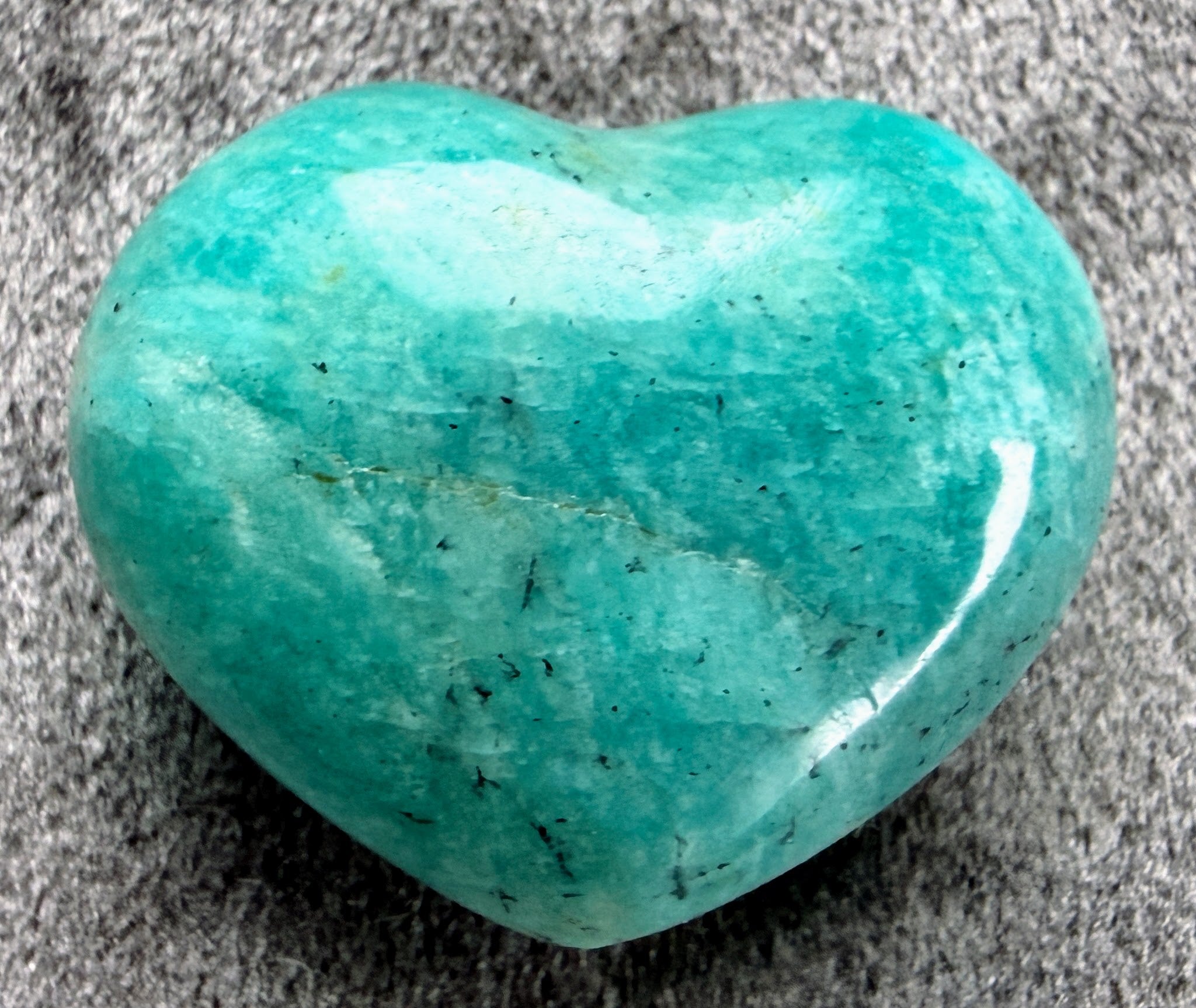 Amazonite Heart Palm Stone SSC322